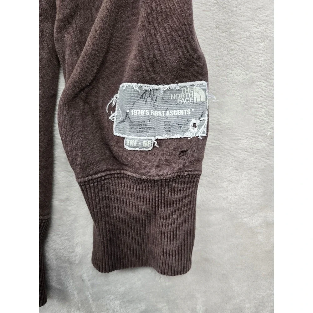 The North Face Hoodie Mens L Brown Retro 1970s First Ascents Sweatshirt *Read